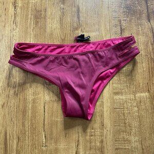 womwns Pacsun Bikini bottom xsmall xs burgandy red swim‎